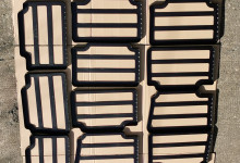 Floor mats for the back car seat. Working surface height 32mm