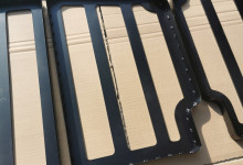 Floor mats for the back car seat. Working surface height 32mm